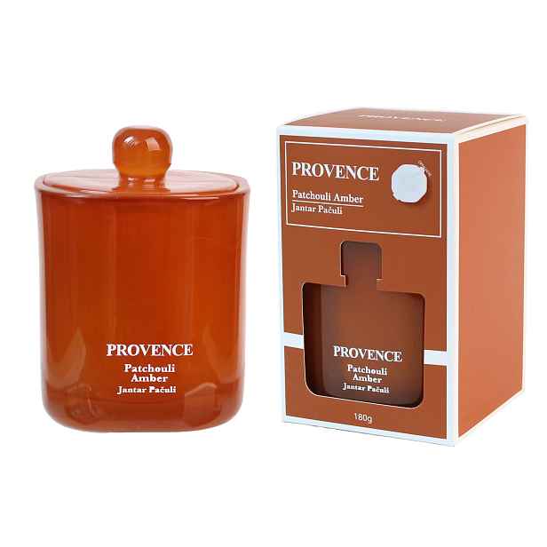 Vonná svíčka ve skle PROVENCE 25 hodin pačuli jantar