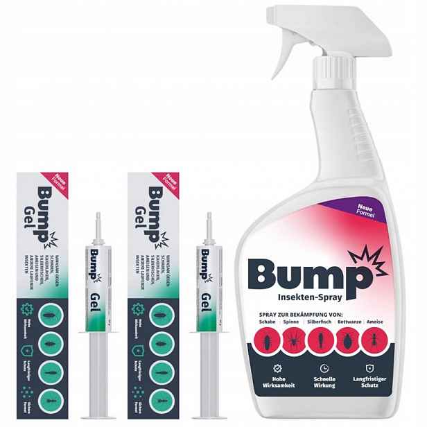 Bump Gel Jed gel na mravence šváby rybičky prusaky x 2 sprej Insekten