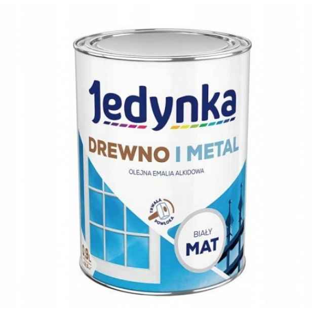 Jedynka barva na dřevo z kovu betonu 10L, bílá matná