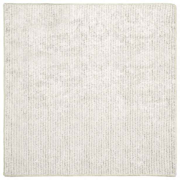 vidaXL Koberec Krémová 100 x 100 cm 100% polyester 3 mm Lze prát