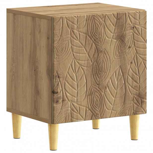 vidaXL Noční stolek Dub artisan 43 x 34,5 x 50 cm Kompozitní dřevo