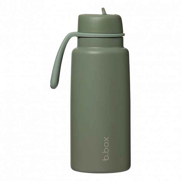 b.box Nerezová termolahev s brčkem 1l varianta: olive