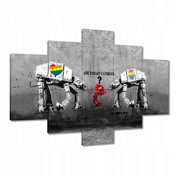 Hodiny 150x105 Are you my fathers Banksy