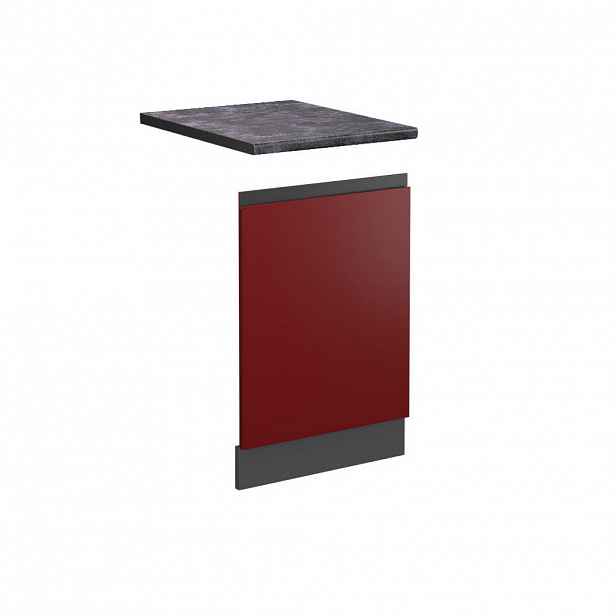 Vicco PŘEDNÍ PANEL R-Line Červená 45 cm , PD Antracit