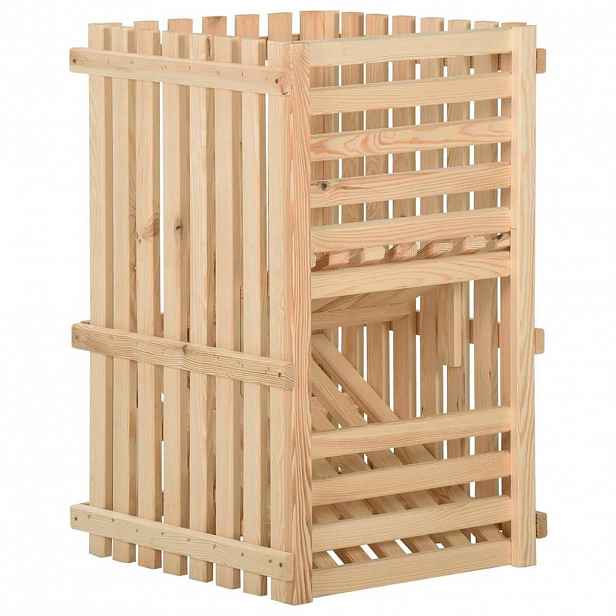 vidaXL Bedna na brambory 50 x 50 x 80 cm masivní borové dřevo