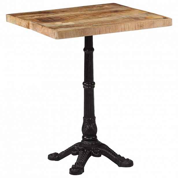 vidaXL Bistro stolek 60 x 60 x 77 cm hrubé mangovníkové dřevo
