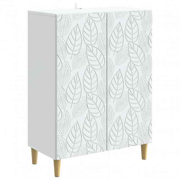 vidaXL Servírovací skříň Bílá 66 x 34,5 x 90 cm Kompozitní dřevo