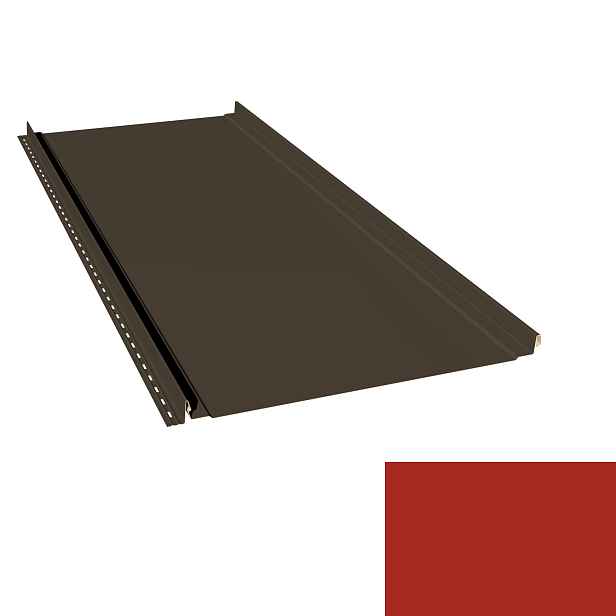 Krytina plechová LINEDEK 485 Flat SP 25 LESK 2R216 červená
