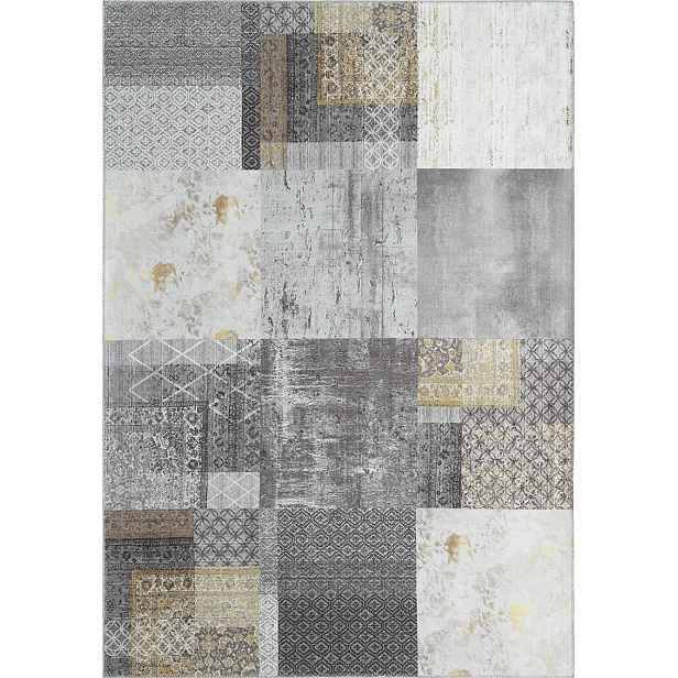 Kusový koberec Edessa 1300 Grey, 140x200, šedá, chodba / předsíň, Spoltex