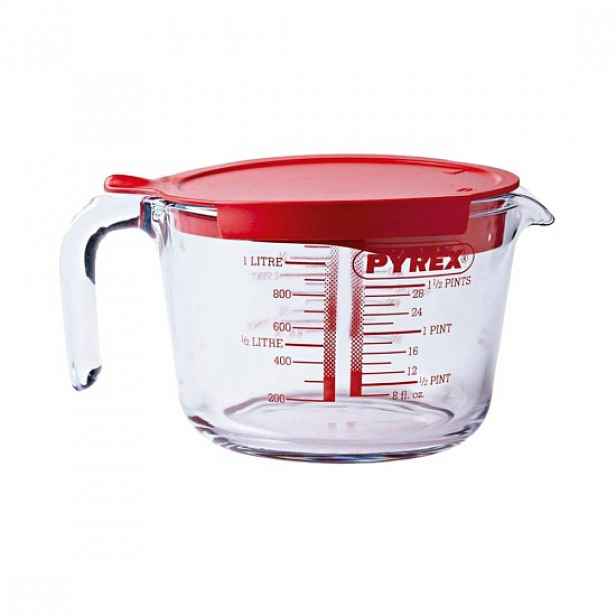 Odměrka s víčkem, žáruvzdorné sklo, 1000 ml - PYREX