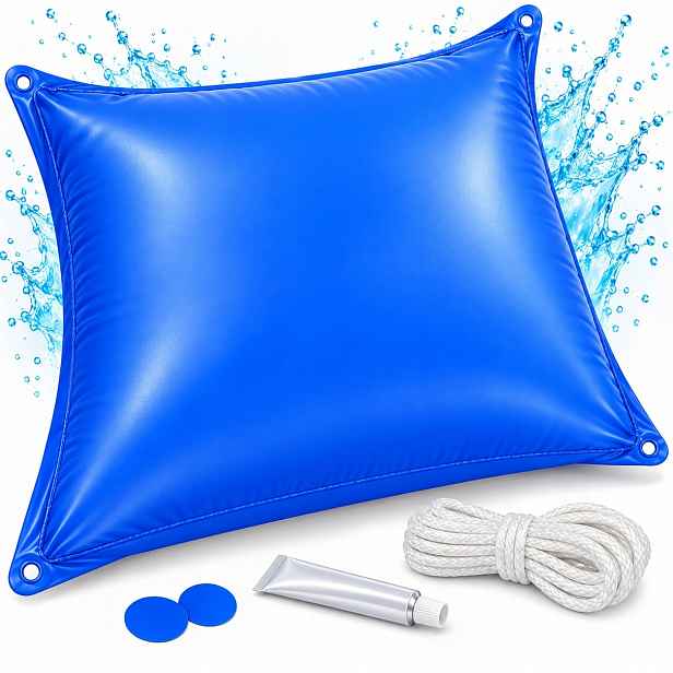 Polštář do bazénu 120 x 120 cm na zimu pod krytem před srážkami a listím