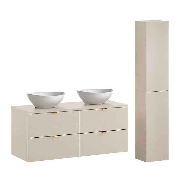 Petits-meubles KOUPELNOVÝ NÁBYTEK 120.6cm Azel 2er-Set Kašmír