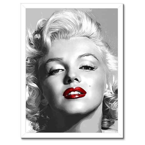 Plakáty v rámu 30x40 Monroe Červené rty