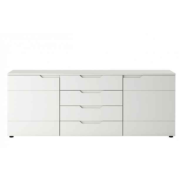 Komoda Hollo 01 MDF bílý lesk