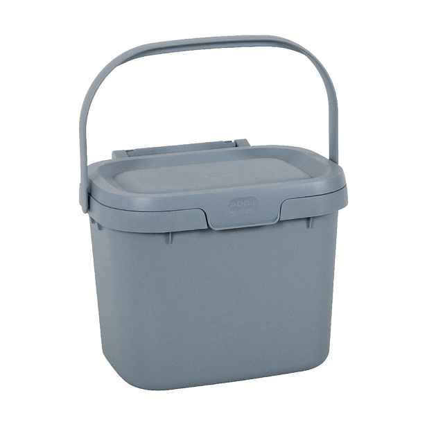 Šedá nádoba na kompostovatelný odpad z recyklovaného plastu Addis Eco Range
