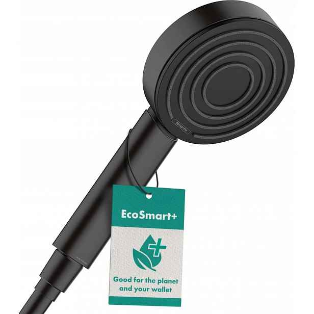 Sprchová Hlavice 1 Proud Matná Černá 105MM Eco Smart