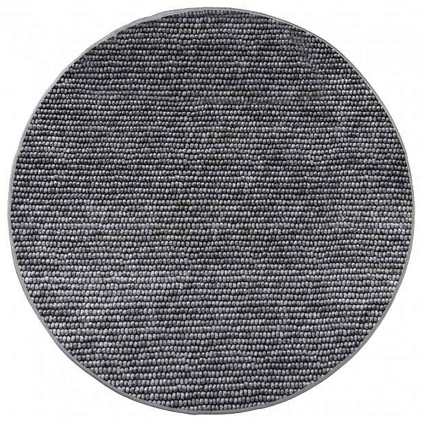 vidaXL Koberec Antracitová Ø 120 cm 100% polyester 3 mm Lze prát