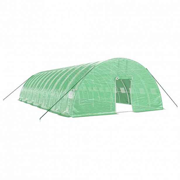 vidaXL Skleník s ocelovým rámem zelený 72 m² 12 x 6 x 2,85 m