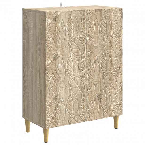 vidaXL Servírovací skříň Dub sonoma 66 x 34,5 x 90 cm Kompozitní dřevo