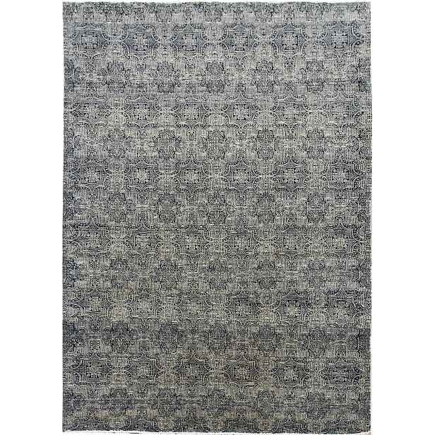 AKCE: Ručně vázaný kusový koberec Diamond DC-JK 1 SILVER/BLACK, šedá, chodba / předsíň, Diamond Carpets India