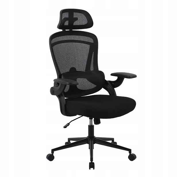 Kancelářská otočná židle Spacetronik Ergonomická židle černá