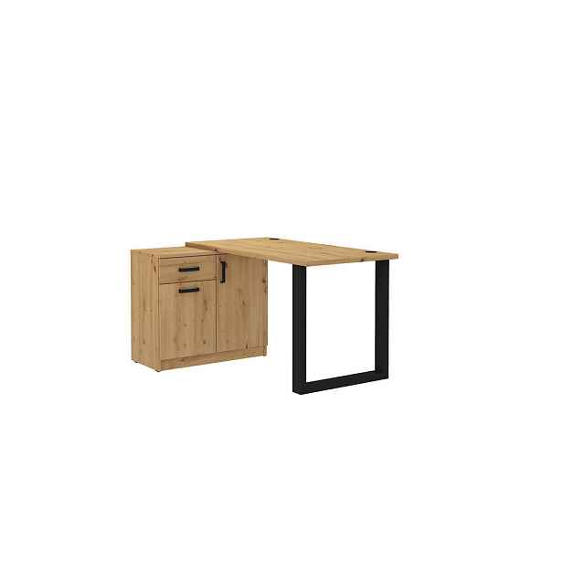 MASSENO PSACÍ STŮL MALTESA, 138x67x75,3 cm, dub Artisan
