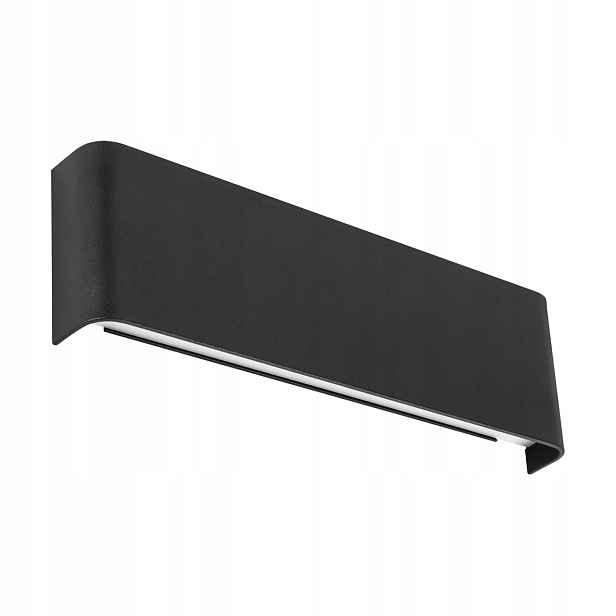 Struhm Led nástěnné svítidlo černé obdélníkové nahoru a dolů 10W Zelda