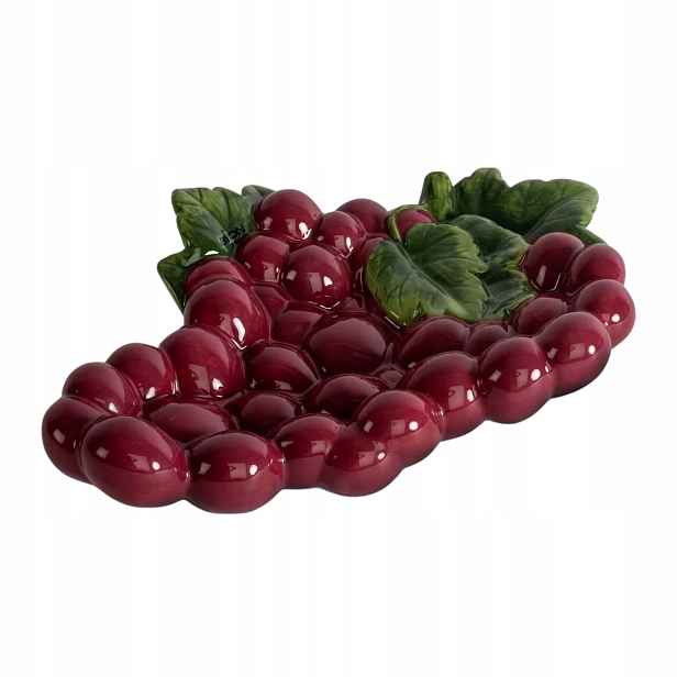 Talířek na ovoce Byon Grape hroznové víno keramický ozdobný 28 x 21 x 6 cm
