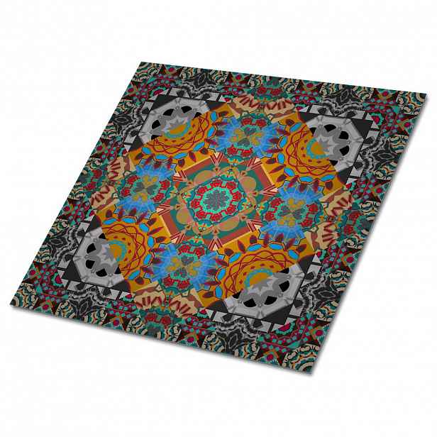 TULUP SAMOLEPICÍ OBKLADY NA STĚNU 9 ks 30x30 cm Orientální vzor