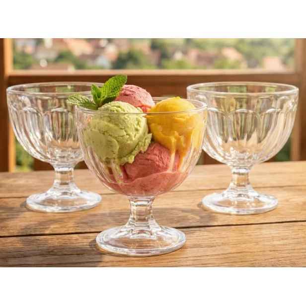 Set pohárů na zmrzlinu (3 ks) 425 ml, čiré sklo