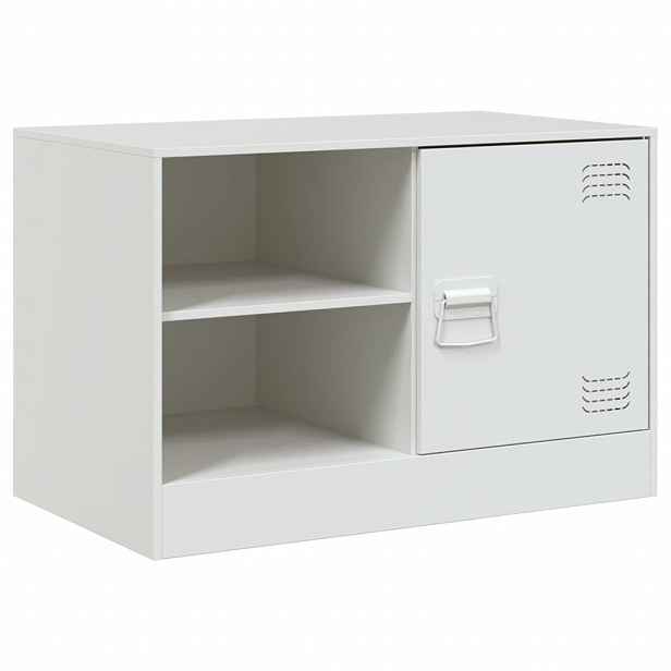 vidaXL TV skříňka bílá 67 x 39 x 44 cm ocel