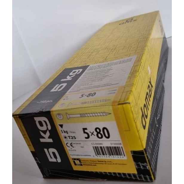 Tesařské Vruty Do Dřeva 5x80 Kuželové 5kg