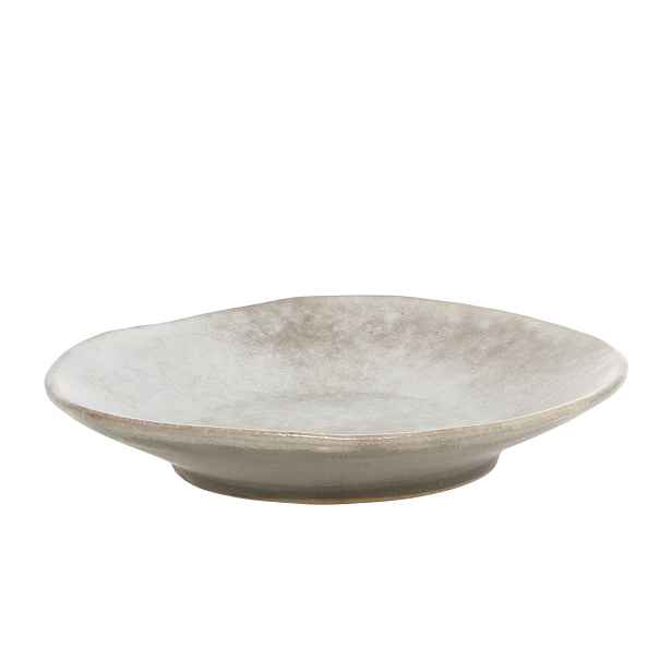 Béžovo-šedý rustikální dezertní talíř Valence Dusty Stone - Ø 19*4cm  Chic Antique