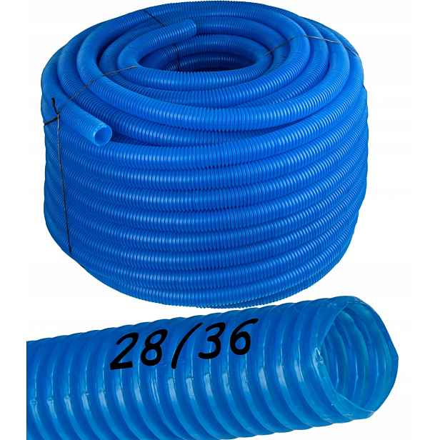 Elektroinstalační Trubka trubka 28/36 mm 50 m modrá pro trubky pex pp kabelů