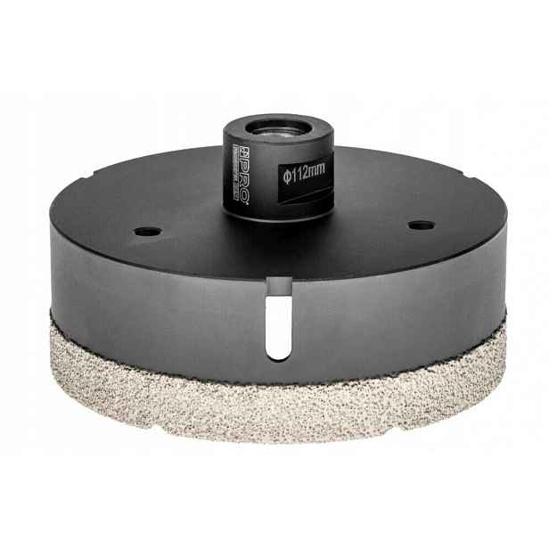 Korunkový Vrták 112 mm pro suché dlaždice/gresy M14 PRO-WA340 Pro