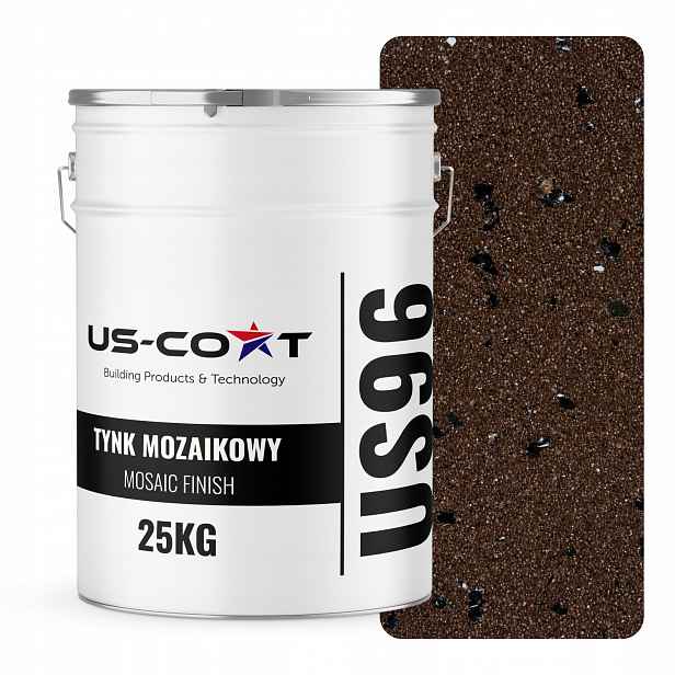 Mozaiková Omítka Mozaika 25 Kg Barva Hnědá Tmavá S Černou Slídou M96 Pryskyřičná
