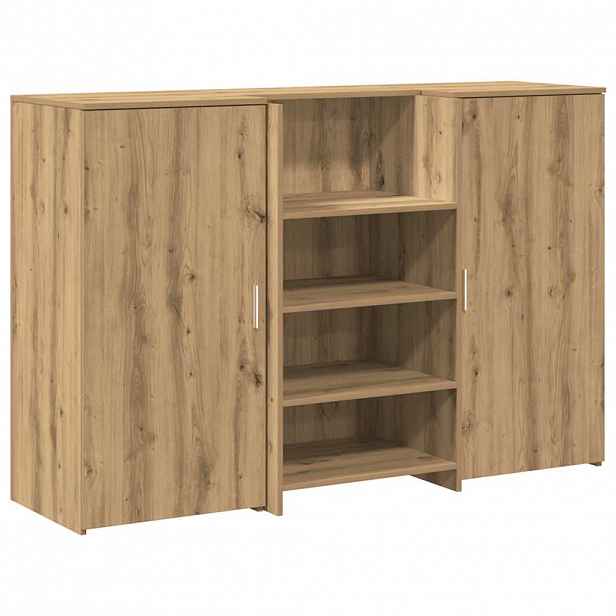 vidaXL Recepční stůl dub artisan 155x50x103,5 cm kompozitní dřevo
