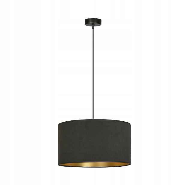 Závěsná lampa Emibig Hilde černá/zlatá, E27, 15 W, nastavitelná, IP20