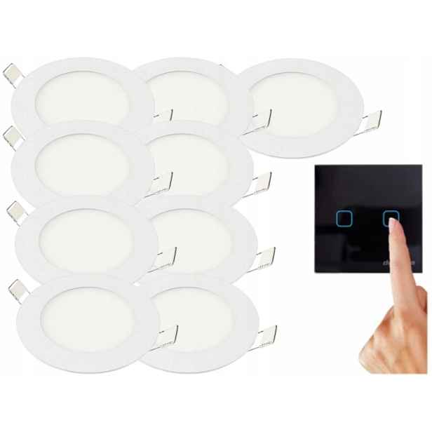 Moderní sada panelů Halogen 3W 9x spínač