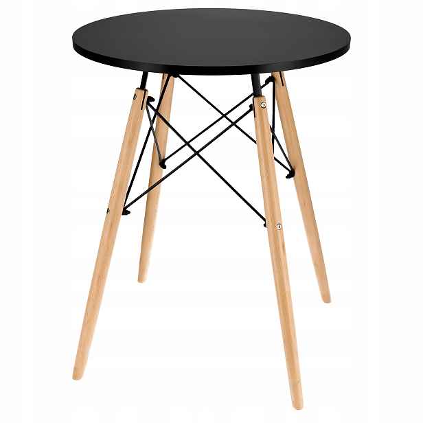 Stůl kulatý 60 cm do jídelny obývacího pokoje kuchyně moderní Skandinávský kuchyňský