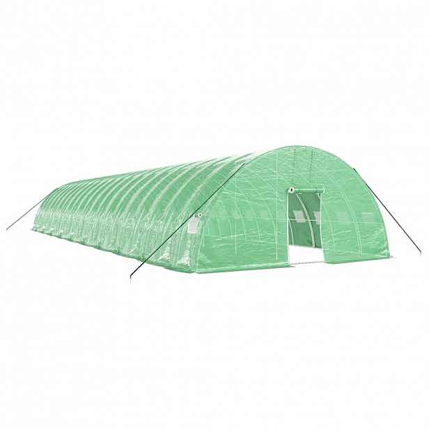 vidaXL Skleník s ocelovým rámem zelený 120 m² 20 x 6 x 2,85 m