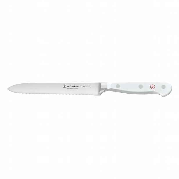 Wusthof Classic White Nůž na klobásy 14 cm Bílý