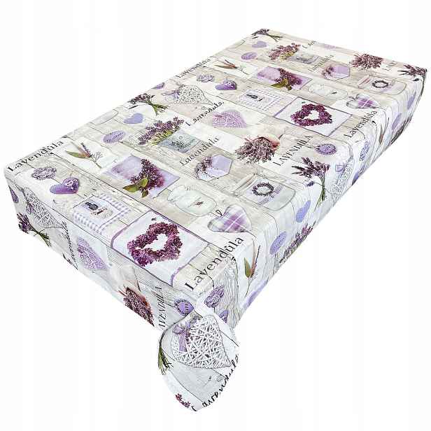 Tlustý ubrus na stůl z cerátu, odolný vůči skvrnám a netkaným textiliím, 330 x 140 cm