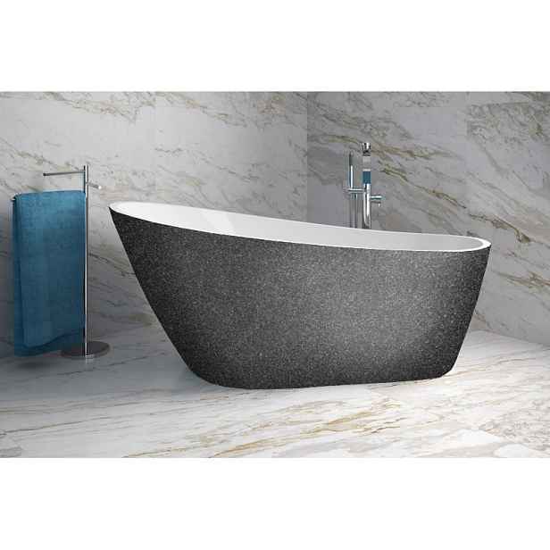 BESCO Olsen Spa  MELODY VANMELODY170ZG3 - Volně stojící vana MELODY Glam - grafitová