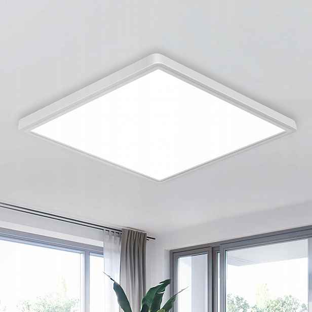 Led Stropní Svítidlo Plafon Bílé 6500K do Koupelny Moderní Čtvercové IP45