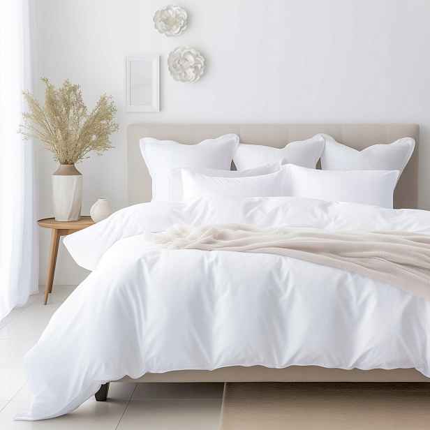 Povlečení bavlněný satén Bílý 603/160x200