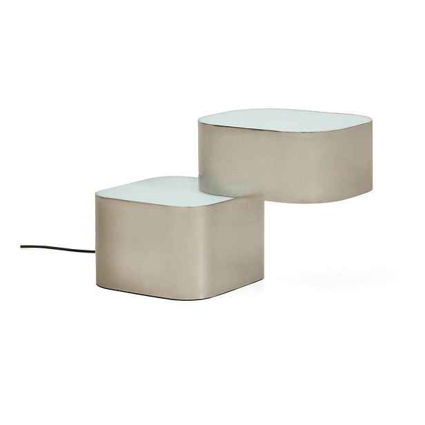 Šedá kovová stolní lampa (výška 23 cm) Tandan – Kave Home