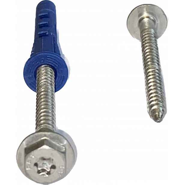 10 x 80 mm Kolík Na Zdivo, Nerezový šroub, schválení, Rawlplug 50 ks