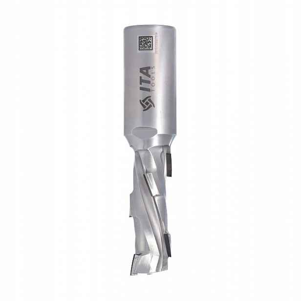Ita Tools diamantová fréza Z1+1 D16 I55 L110 S20 mm 2 spirály pouzdro Ocel