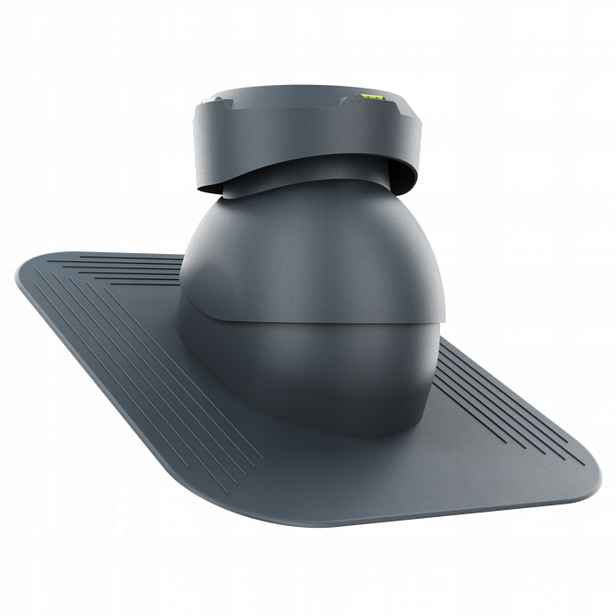 Kanalizační krbový ventilátor fi110 Pod Asfaltový Šindel/pape Antracit Ral 7016